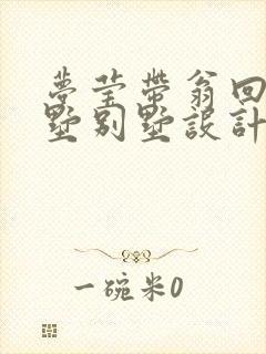 梦莹带翁回乡别墅别墅设计