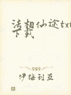 法相仙途txt下载