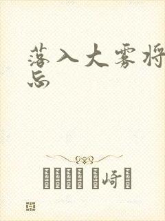 落入大雾将你遗忘封面