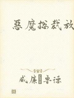 恶魔总裁放了我