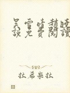 吴雪晴赵晓东小说免费阅读