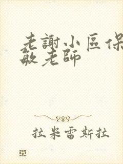 老谢小区保安赵敏老师