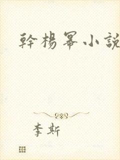 干杨幂小说