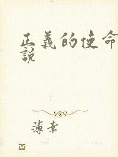 正义的使命 小说
