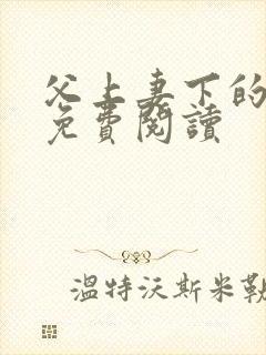 父上妻下的小说免费阅读封面