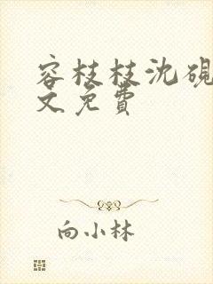 容枝枝沈砚书全文免费