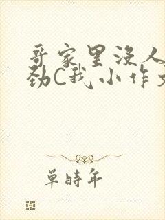 哥家里没人使点劲C我小作文封面
