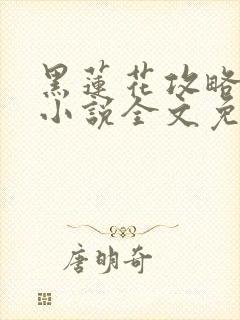黑莲花攻略手册小说全文免费阅读笔趣阁