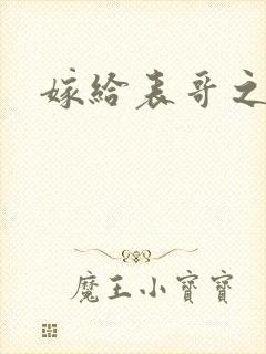 嫁给表哥之后封面