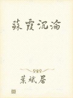 苏霞沉沦封面