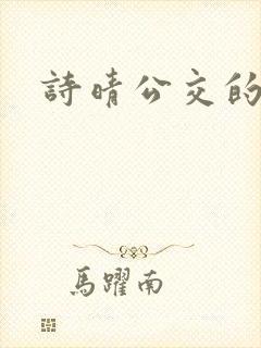 诗晴公交的小说
