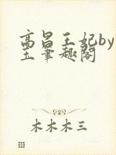 高昌王妃by黛玉笔趣阁
