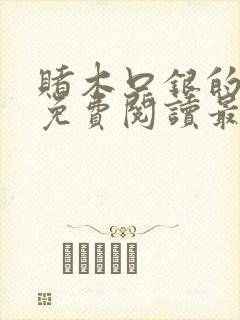 赌木口银的小说免费阅读最新封面
