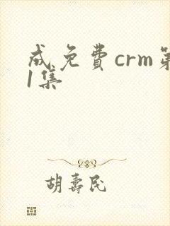 成免费crm第1集