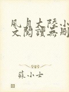 风月大陆小说全文阅读无删减