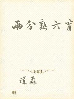 两分熟六盲星封面
