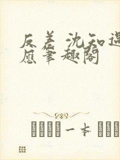 反差 沈知遇晏应笔趣阁