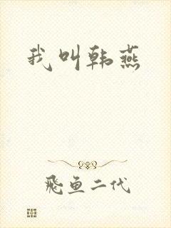 我叫韩燕封面