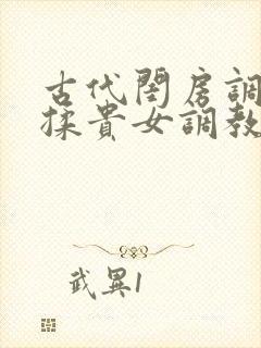 古代闺房调教h揉贵女调教记