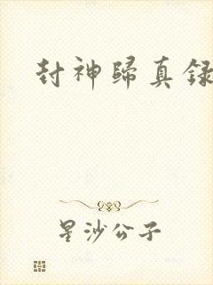 封神归真录封面