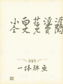 小白花浇灌日常全文免费阅读