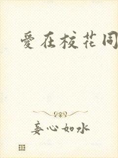 爱在校花同居时封面