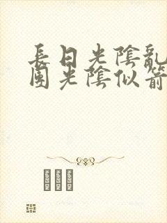 长日光阴乱作一团光阴似箭笔趣阁封面