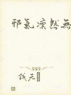 邪气凛然无弹窗封面