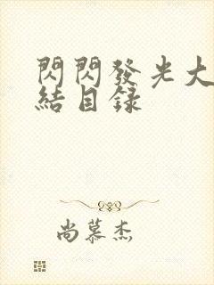 闪闪发光大团圆结目录