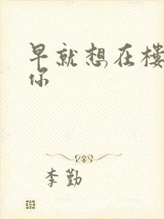 早就想在楼梯要你
