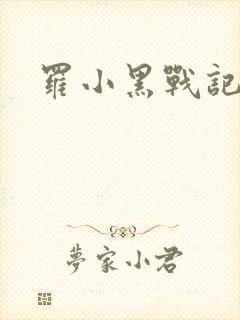 罗小黑战记小说封面
