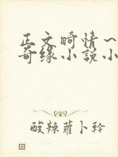 正文畸情～内裤奇缘小说小茹封面
