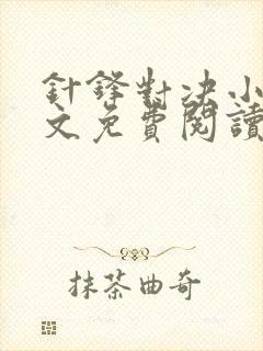 针锋对决小说全文免费阅读完整版