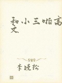 和小三啪高辣h文封面