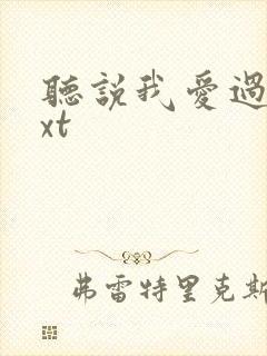 听说我爱过你txt封面