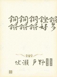 铜铜钢铿锵锵锵锵锵锵好多少阅读