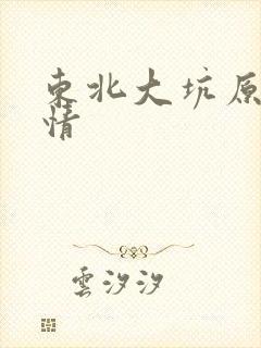 东北大坑原始激情