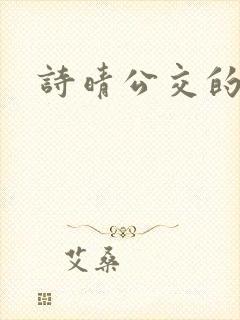 诗晴公交的小说