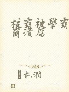校霸被学霸玩到崩溃腐封面