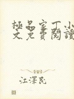 极品家丁小说全文免费阅读
