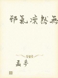 邪气凛然无弹窗
