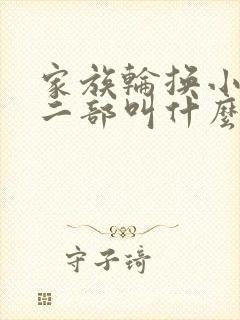 家族轮换小说第二部叫什么名字