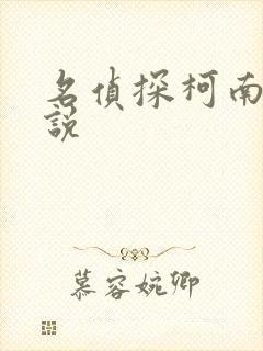名侦探柯南h小说