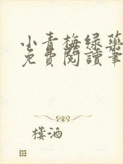 小青梅绿药全文免费阅读笔趣阁封面
