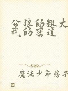 公狼的粗大挺进我的密道