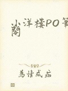 小洋楼PO笔趣阁