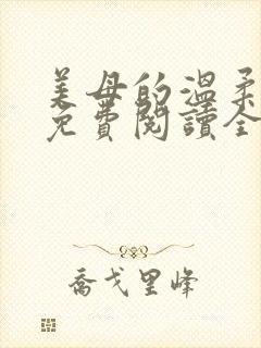 美母的温柔小说免费阅读全文笔趣阁封面