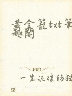 黄金笼txt笔趣阁