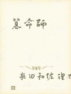 篡命师封面