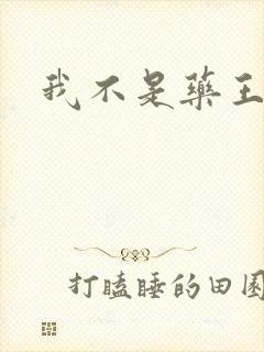 我不是药王